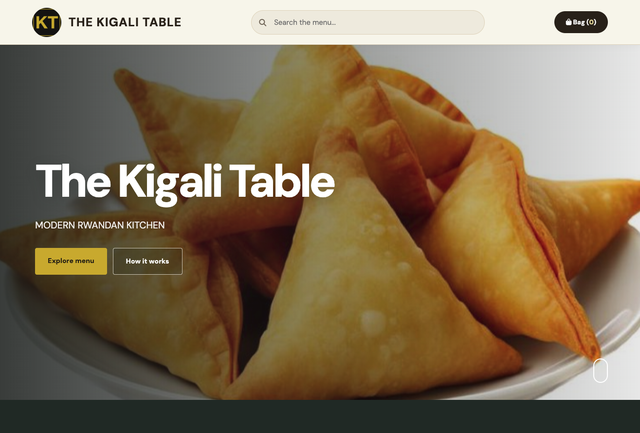 A published SADA customer ordering website